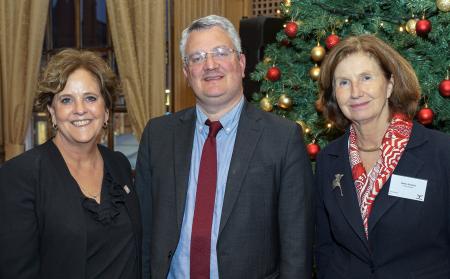 Cllr Lewis with British Ambassador to France (Menna Rawlings) and French Ambassador to UK (Hélène Duchêne)