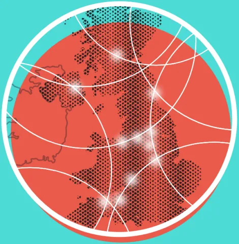 Illustration representing international links